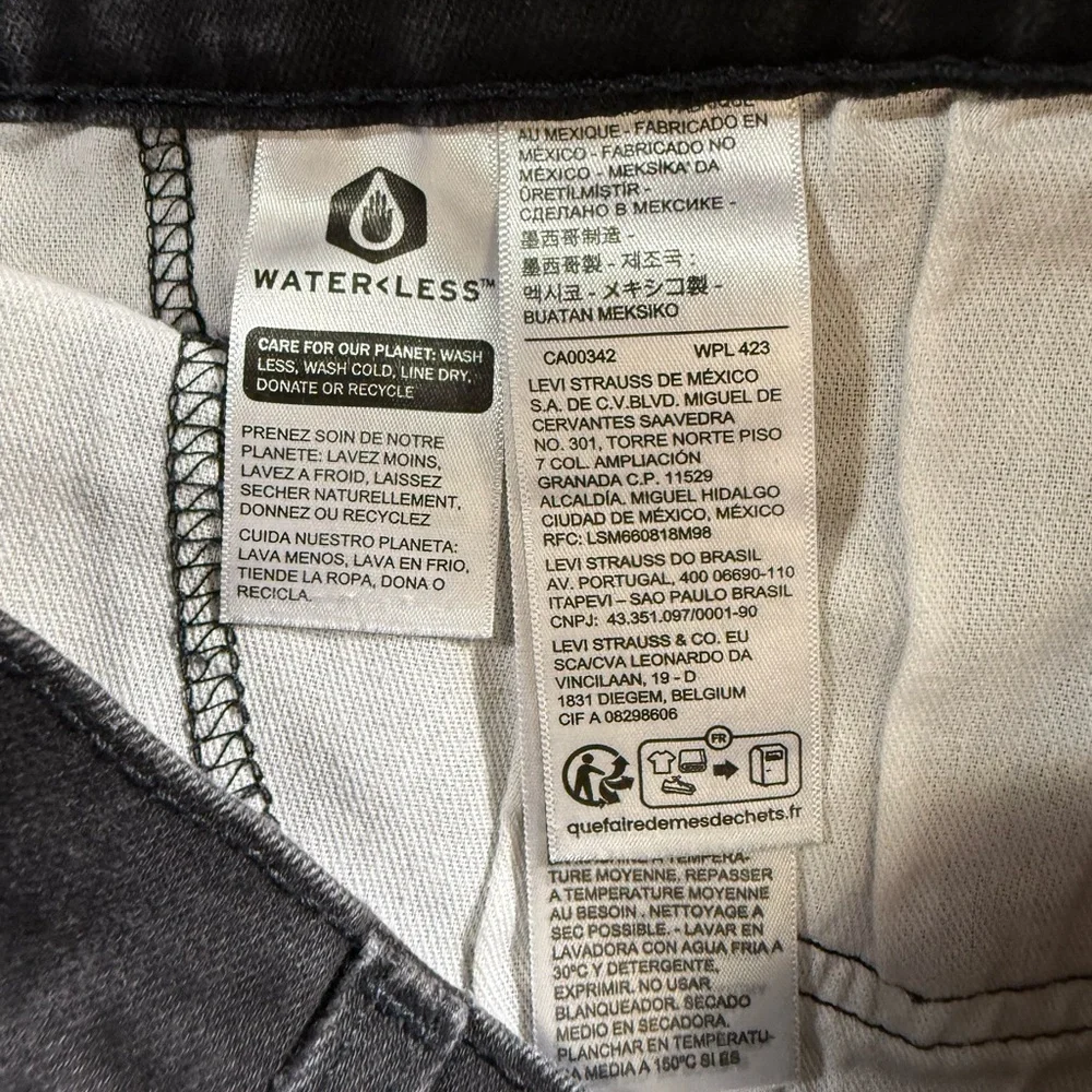 Levi's  Men’s 511 Slim fit Charcoal Denim Pants size 34/34